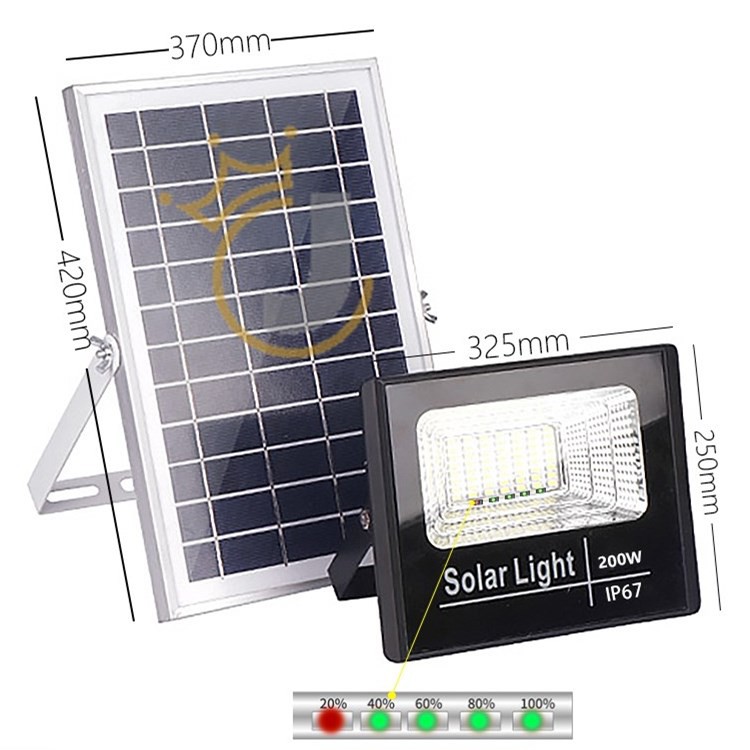 ?ราคาพิเศษ+ส่งฟรี ?JD- 300W/200W/120W Solar lights โซล่าเซลล์ solar cell  สปอร์ตไลท์ led ไฟพลังงานแสงอาทิตย์ โคมไฟติดผนังพลังงานแสงอาทิตย์**200W+สายต่อยาว 5 เมต ? มีเก็บปลายทาง