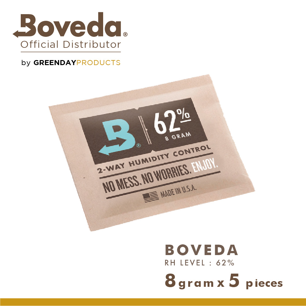 Boveda Official 2-Way Humidity Control ( 8 grams 62% rh 5 pcs ) ซองควบคุมความชื้น  5 ชิ้น ของแท้ 100% พร้อมส่ง