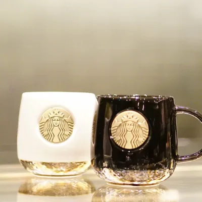 ☜พร้อมส่งแก้วกาแฟ Starbucks Mug Classic Copper Medal ถ้วยน้ำสำนักงานของขวัญปีใหม่ ของขวัญ ถ้วยกาแฟ Starbucks ที่สวยงาม♧