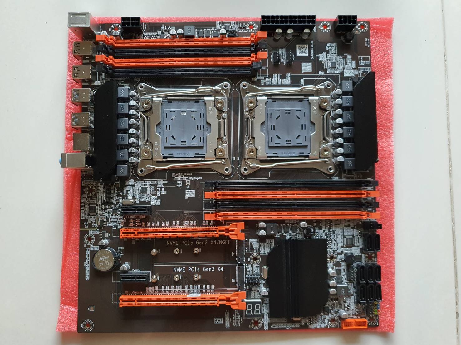 ZX-DU99D4 Ver1.31 デュアルマザーボードX99　LGA2011 X99 Dual CPU Motherboard, ZX-DU99D4X8, V1.1 Slot, Intel X99