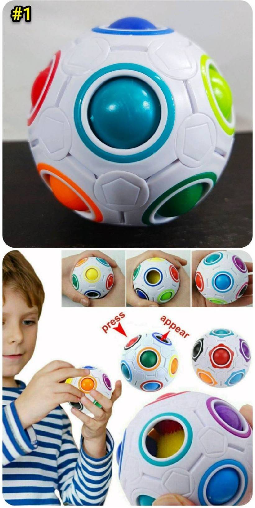 ของเล่นปริศนาลูกบอล ย้ายสี ของเล่น สำหรับเด็กผู้ใหญ่ -AchiToys