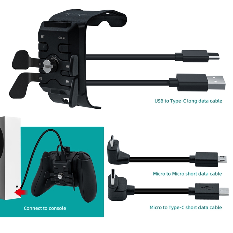 Controller Back Button Attachment Adapter Paddles Keys Trigger for Xbox One S/X/Series S/Series X Controller Gamepad