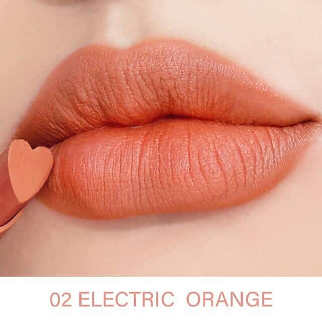4U2 I Heart You Lipstick เนื้อแมท เบอร์02 electric orange