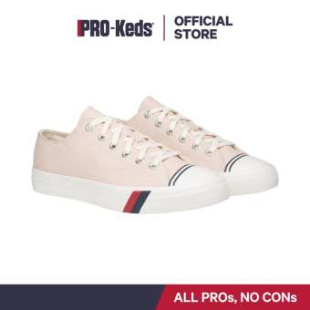 รองเท้า PRO-KEDS PK60447 ROYAL LO CLASSIC CANVAS LIGHT PINK  รองเท้าผ้าใบผู้ชาย แบบผูกเชือก สีชมพู