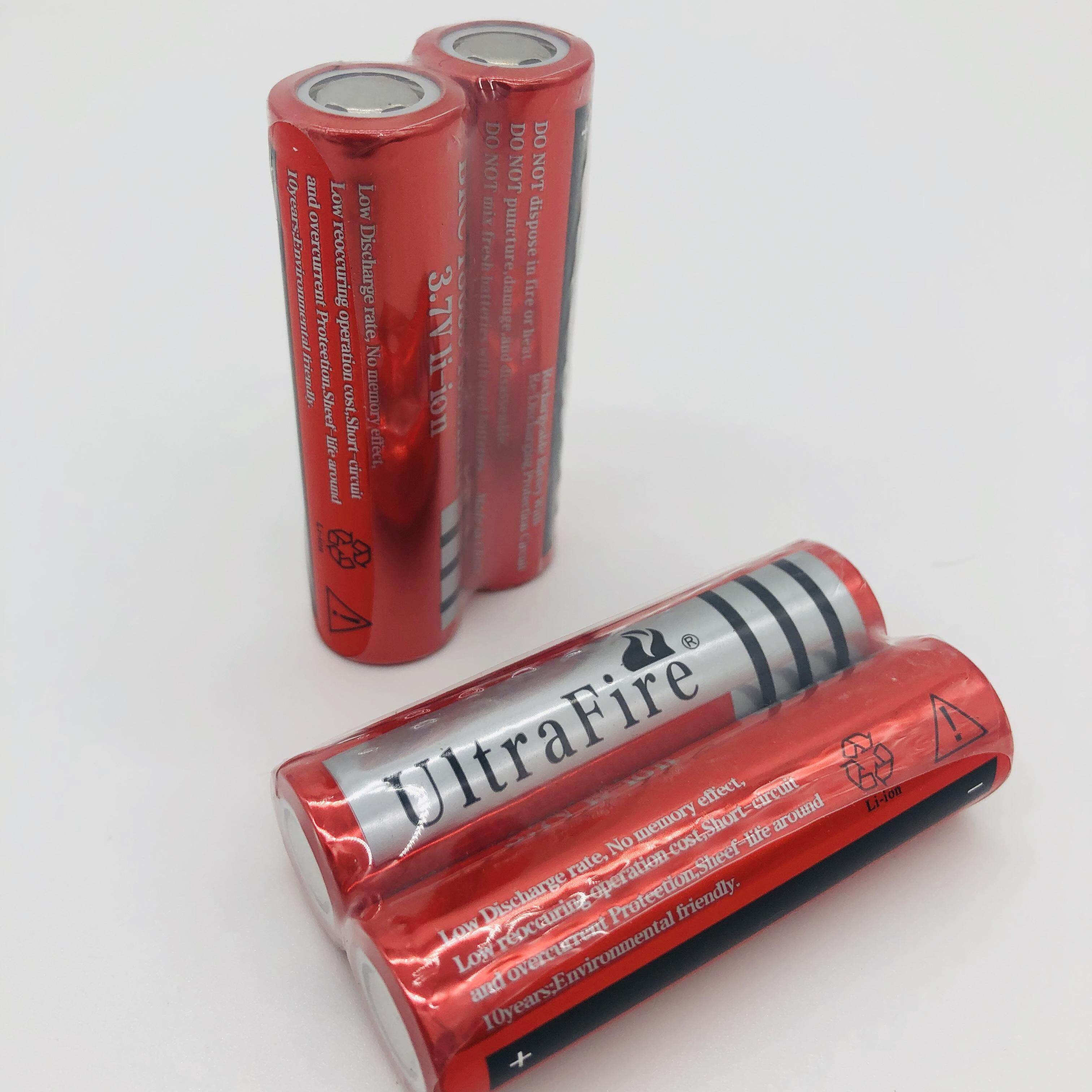 ถ่านชาร์ต รุ่น UltraFire 18650 3.7V 4000 mAh (สีแดง) 1 ก้อน