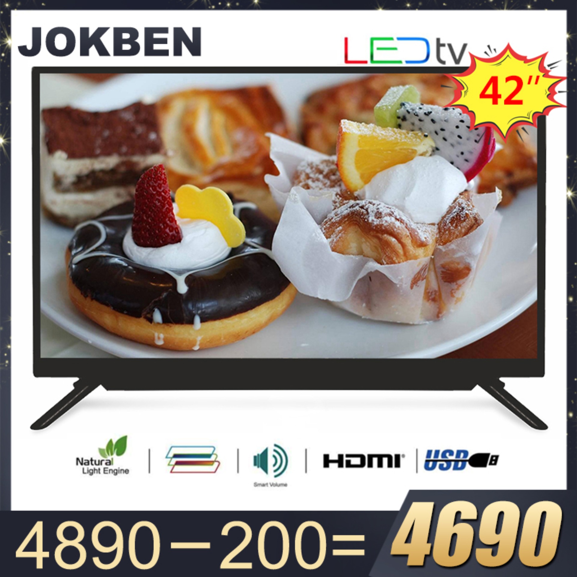 (NEW ) JOKBEN HD Digital TV 42 รุ่น GL42A (ทีวี 42 นิ้ว ทีวีดิจิตอล)
