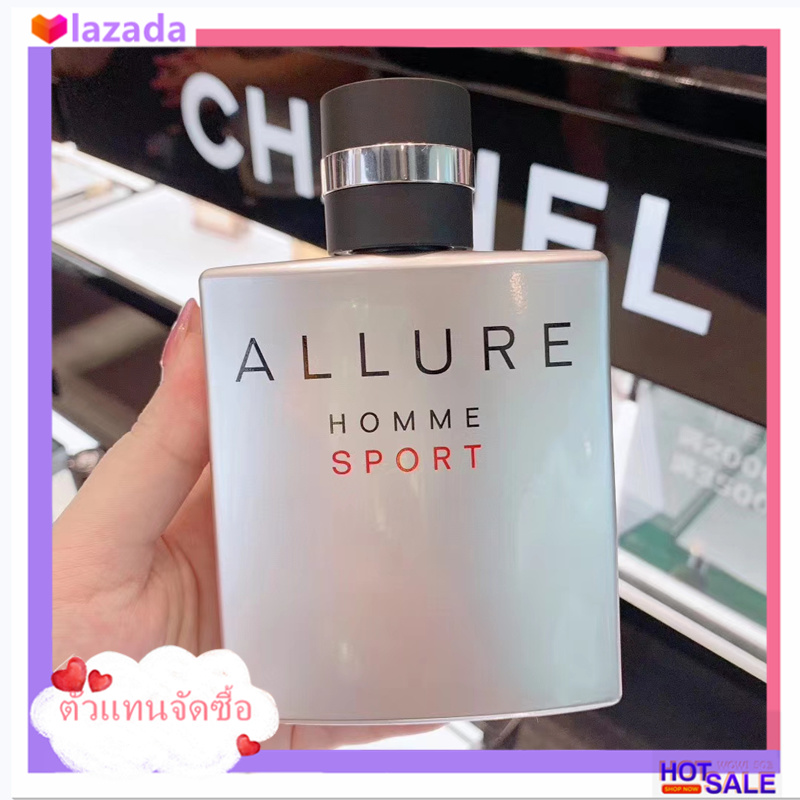 [ตัวแทนจัดซื้อ]นำ้หอม Chanel Perfume น้ำหอมชาแนล น้ำหอม Chanel น้ำหอมผู้ชาย Chanel Allure Homme Sport Series Perfume Eau de Toilette(EDT)/ 100ml Spray for Men ต้นฉบับของการบรรจุ 100%