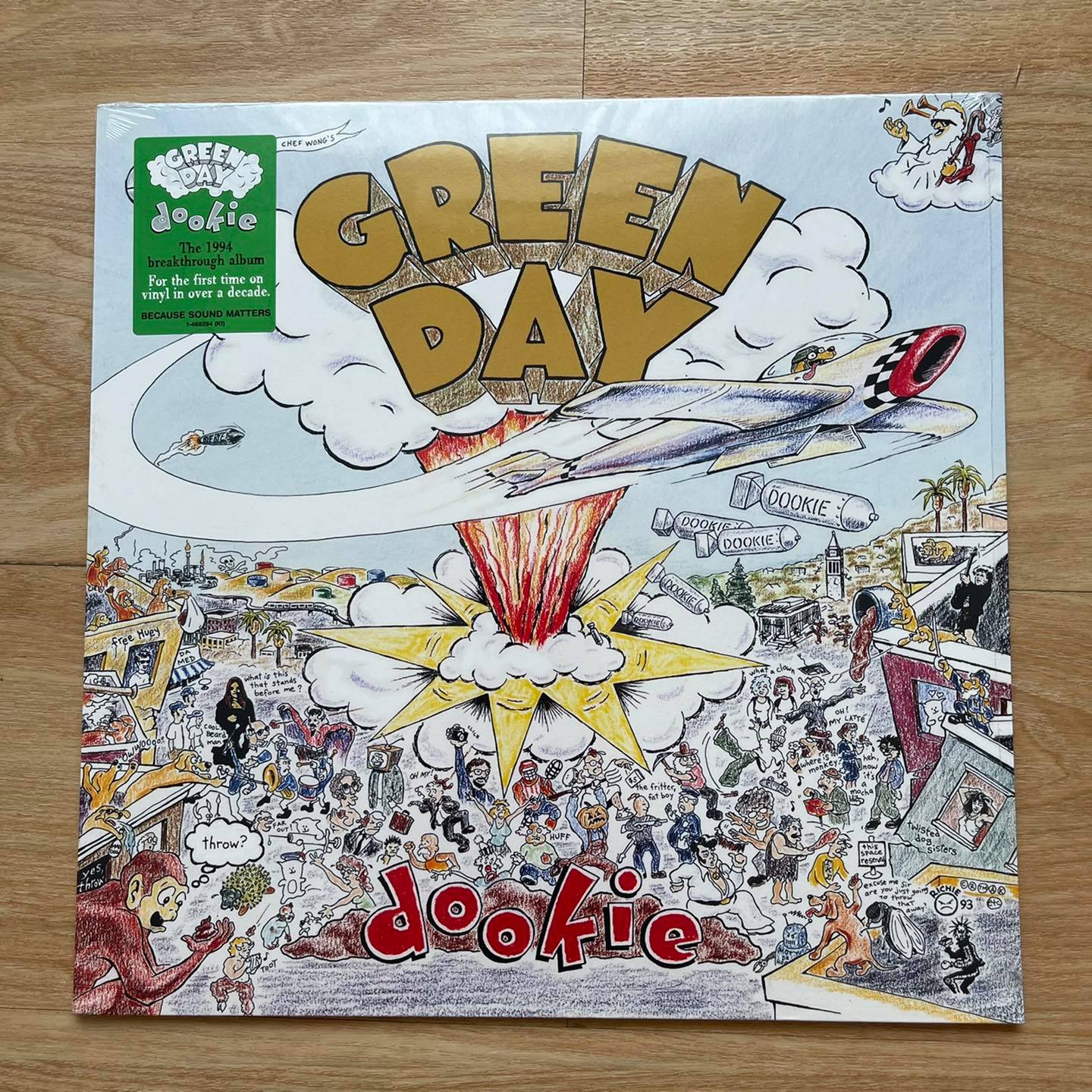 แผ่นเสียง Green Day อัลบั้ม Dookie ,Vinyl, LP, Album, Reissue แผ่นเสียงมือหนึ่ง ซีล
