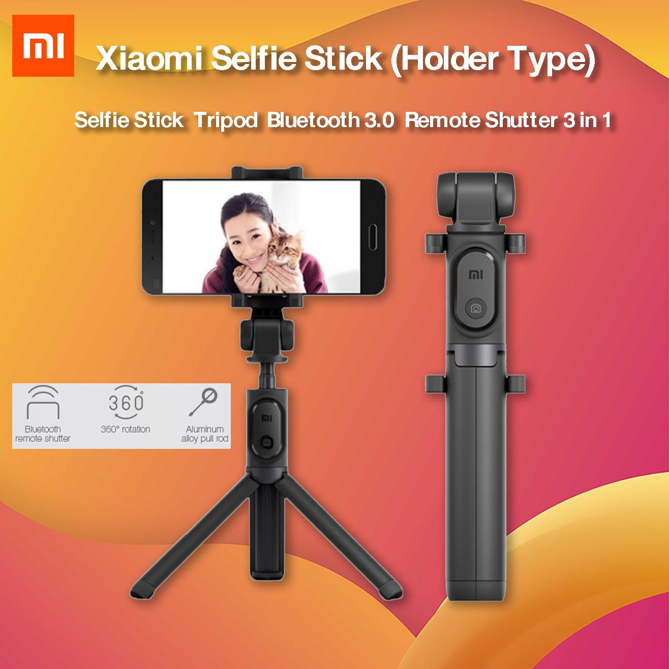 SelfieStick ไม้เซลฟี่ใช้ได้กับมือถือทุกรุ่น พร้อมรีโมทไร้สายในกล่อง Bluetooth Selfie Stick Camera
