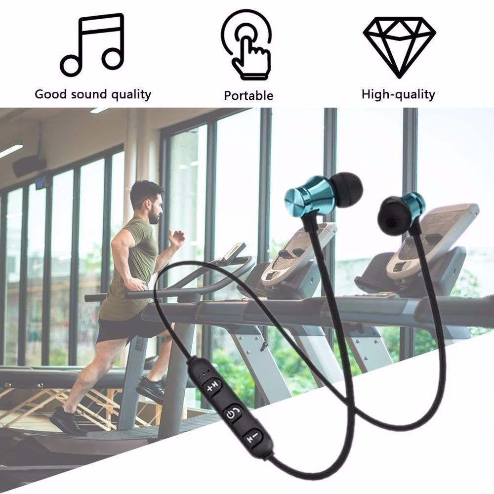OOC cho điện thoại di động Âm thanh nổi Tai nghe nhạc XT11 có Mic Rảnh tay Treo cổ Tai nghe Bluetooth không dây Từ tính Tai nghe thể thao