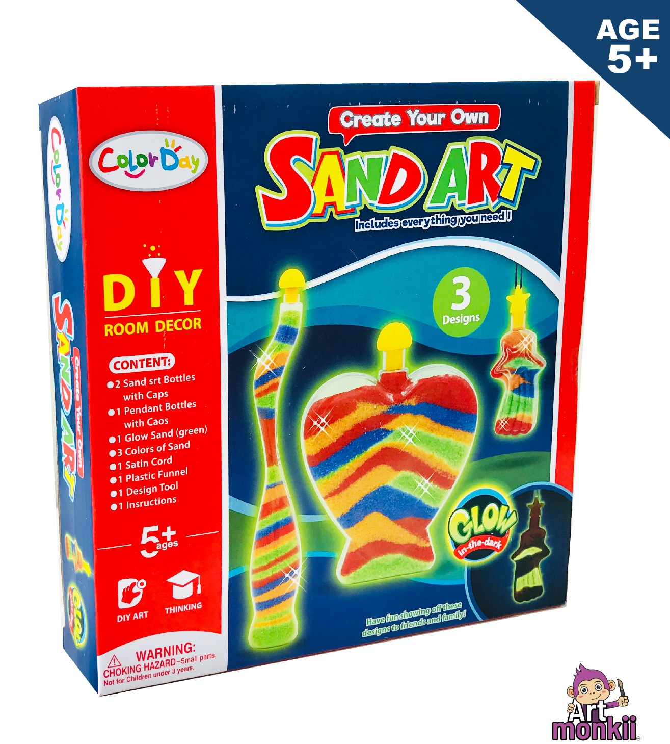 Glow in the Dark Sand Art Bottle,Kids crafts, Kids Toys, Kids arts
