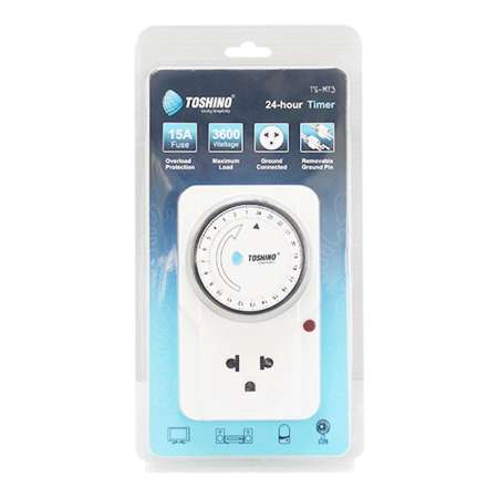 TOSHINO TIMER รุ่น TS-MT3 แบบ 24 ชั่วโมง (สีขาว)