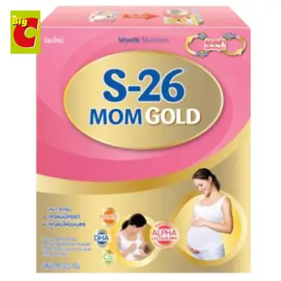 S-26 Mom Gold 600g เอส 26 มัมโกลด์ 600 กรัม นมผงสำหรับสตรีมีครรภ์และให้นมบุตร