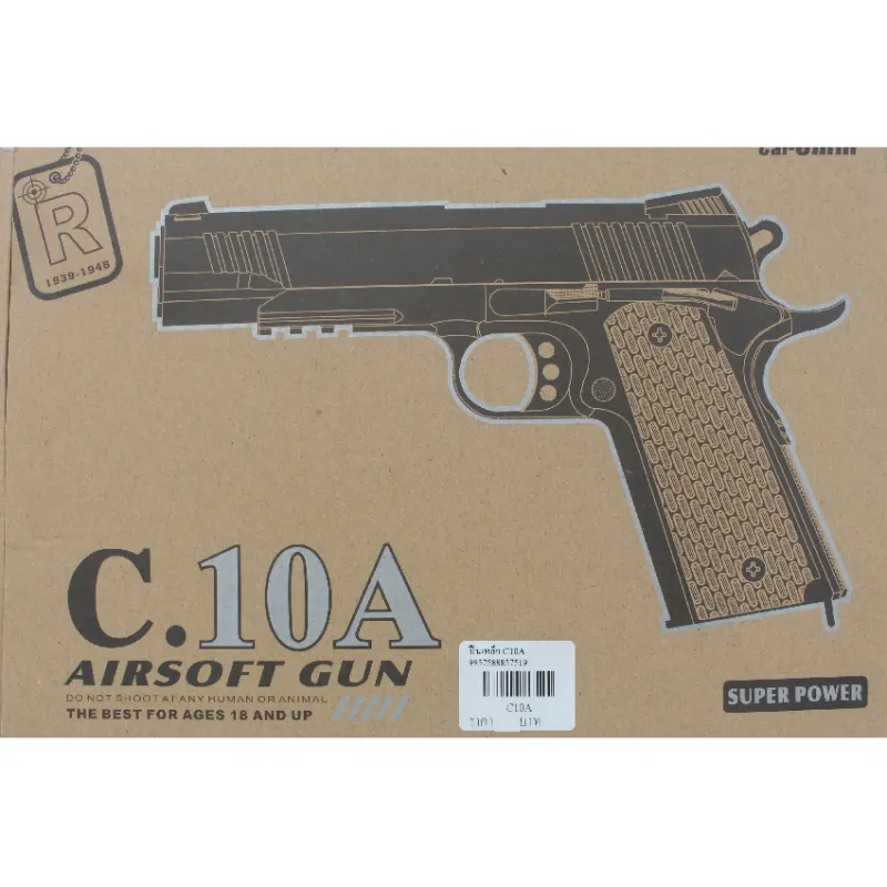 ภาพสินค้าK-STORE ปืนของเล่น ปืนอัดลมเหล็กอัลลอย ปืนอัดลม ปืนสั้นของเล่น มีลูกให้200นัด C15A จากร้าน KSTORE 1607506749 บน Lazada ภาพที่ 13