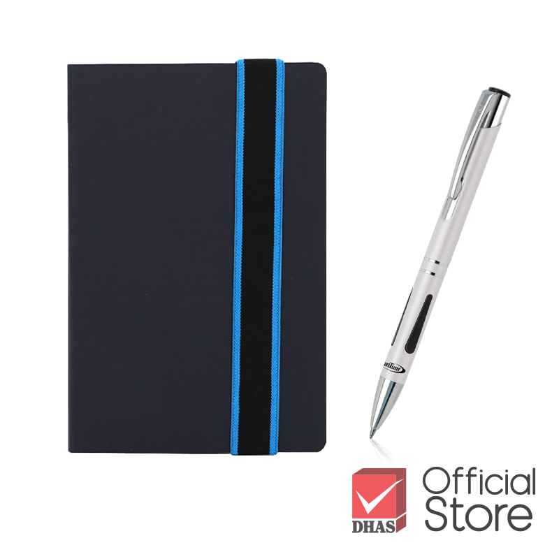 DHAS ชุดเซ็ต ปากกา สมุด สุดคุ้ม โคพเพล่ Blue จำนวน 1 ชุด