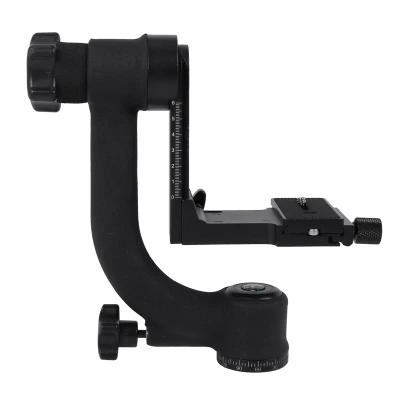 Bk-45 Panoramic 360 Degree Vertical Pro Gimbal Tripod Head 1/4 inch Screw For Dslr Camera Telephoto Lens Quick Release Plate