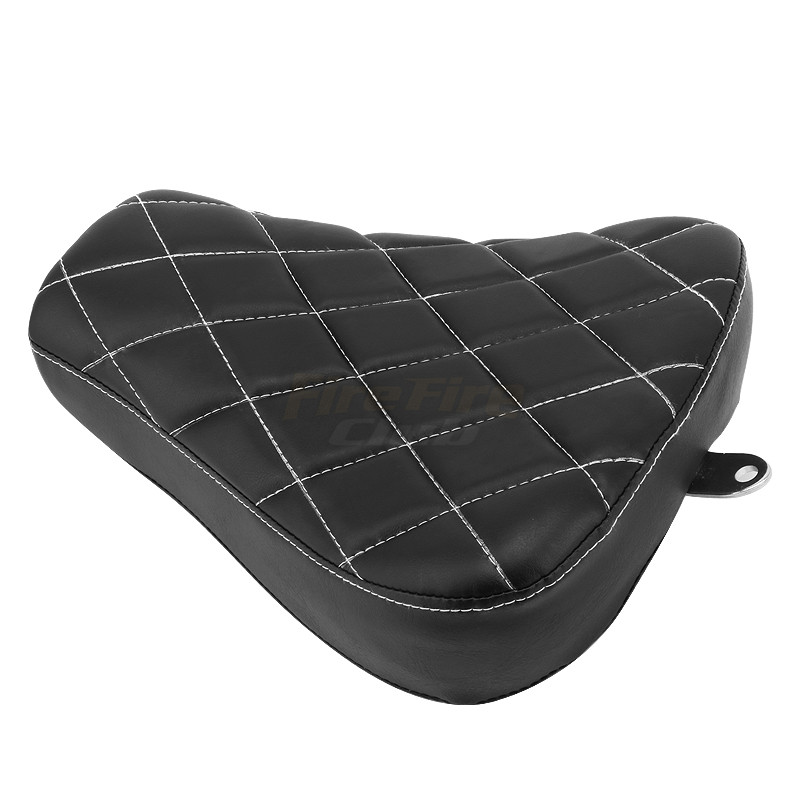 Selle Moto Solo Pour Harley Sportster XL 883 1200 (1983-2003) - Simili Cuir Noir, Rembourrage Confort