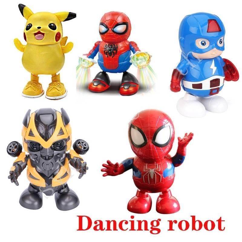 Dance Hero Transformer bubble b บับเบิ้ลบี เต้นๆ มีเสียง มีไฟ Iron Man หุ่นยนต์เต้นได้ Iron Man หุ่นยนต์ไฟฟ้าพร้อมแสงและดนตรีตุ๊กตาขยับแขนขาได้ของเล่น iron man เต้น ของเล่นเด็ก Toys สร้างเสริมพัฒนาการเด็ก ของเล่นสำหรับเด็ก