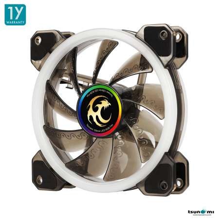 Tsunami Dual Ring+ Series RGB Cooling Fan X3