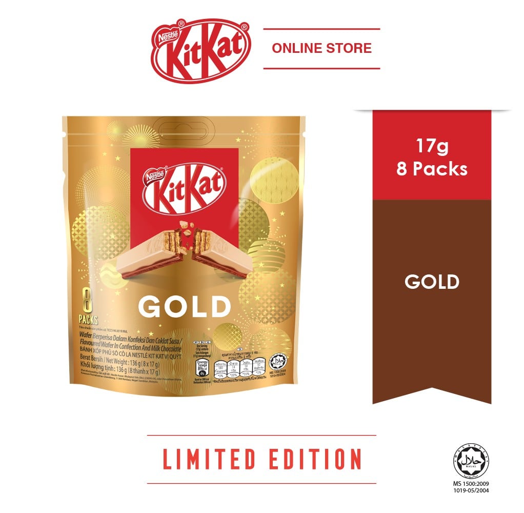 Kit Kat Gold ถุง 8 แพ็ค