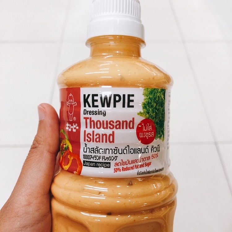 Kewpie Dressing Thousand Island น้ำสลัดเทาซันด์ไอแลนด์ คิวพี ไม่ใส่ผงชูรส ขนาด 500มล