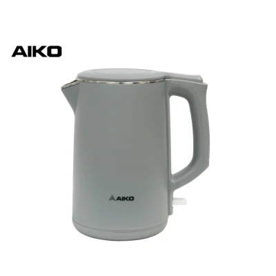 AIKO #AK-1702 สีเทา กาต้มน้ำสแตนเลส 1.7 ลิตร รุ่น ***รับประกัน 2 ปี
