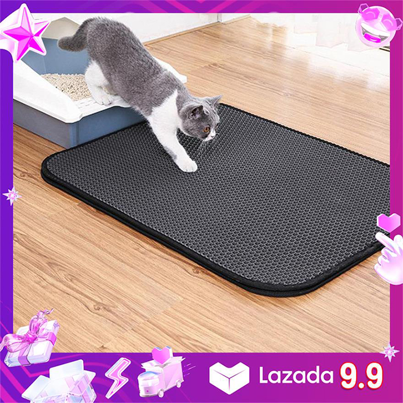 Double Layer Litter Cat Bed Pads  แผ่นดักทรายแมว 2 ชั้น ชั้น ราคาถูก!!! #P32