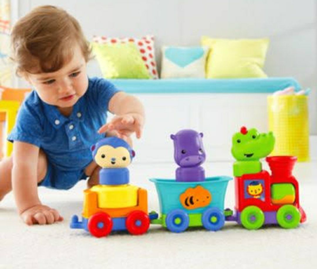 รถไฟของเล่นเสริมพัฒนาการ รุ่น DMC44 / Fisher Price Silly Safari Rattle ...