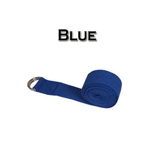 ส่งฟรี [น้ำเงิน - Blue]เชือกโยคะ เข็มขัดยืดกล้ามเนื้อ : Yoga Strap