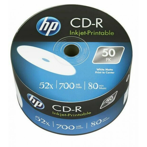 HP LightScribe CD-R 52X หน้าขาว Media 700 เมกะไบต์ 80min