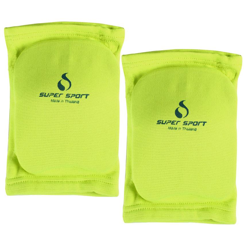 SUPER SPORT สนับเข่า มีฟองน้ำ Knee Pad W/Sponge 4020 - Yellow 1 คู่