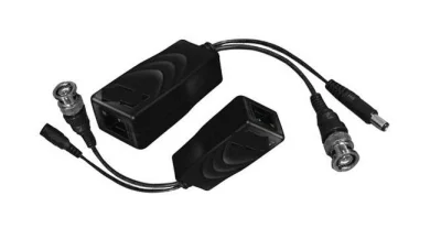 HD Power and Video Pigtail Balun RJ45 to BNC and DC BALUN ไฟในตัว
