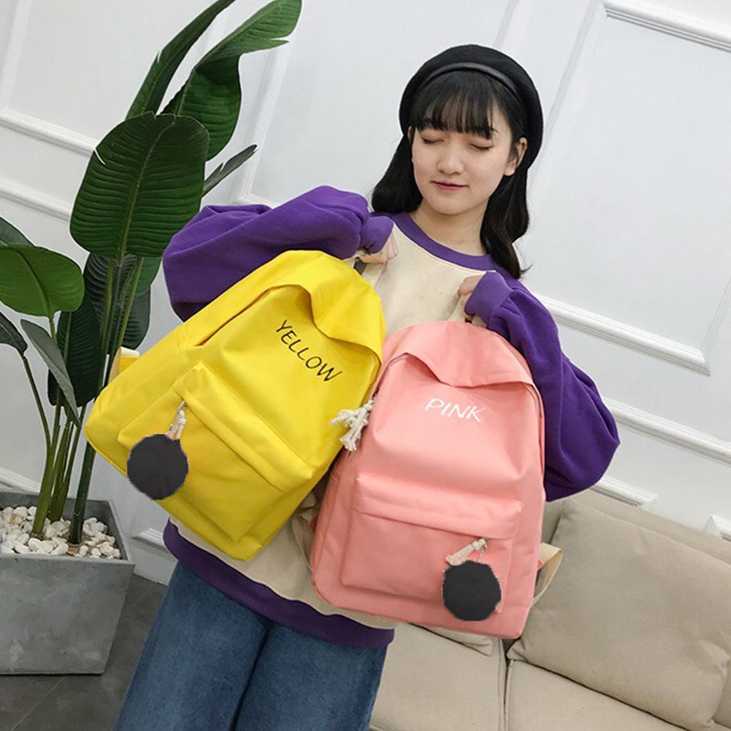 koreafashionshop(KR895)กระเป๋าเป้เซ็ตสกรีนอักษรสุดน่ารัก