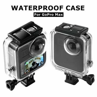 ﹍ ส่งฟรี เคสกันน้ำ GoPro Max 360 Panoramic Camera Accessory Waterproof Housing Case