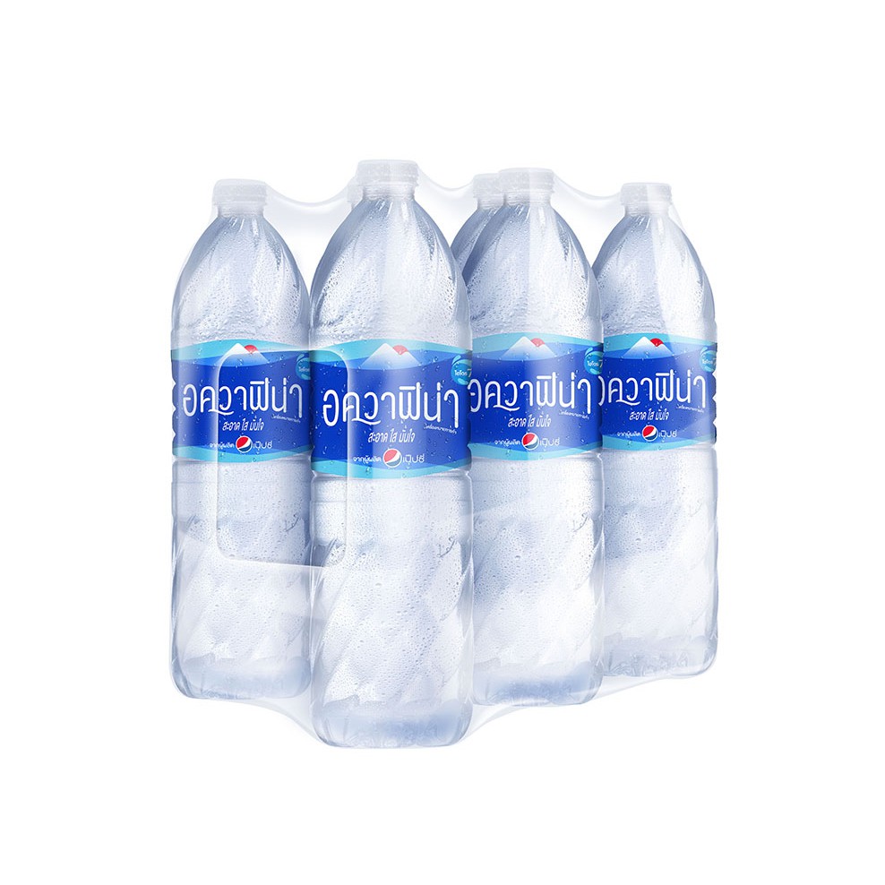 Aquafina อควาฟิน่า น้ำดื่ม ขวด ขนาด 1.5 ลิตร แพ็ค 6