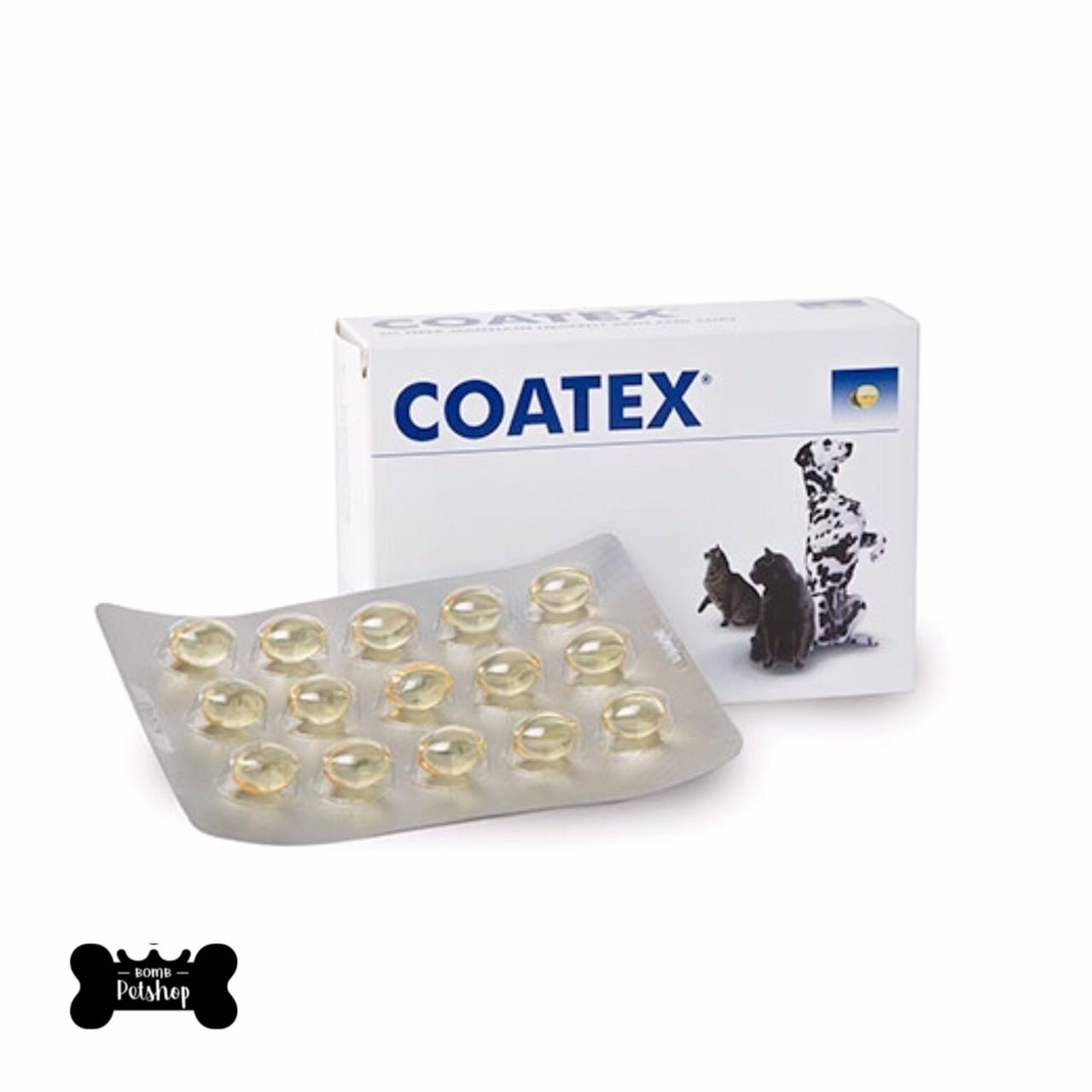 โปรโมชั่น vetplus Coatex Dogs Cats Help Skin & Coat 60 caps อาหารเสริม