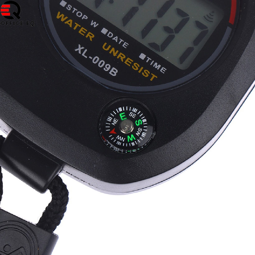 นาฬิกาจับเวลากันน้ำดิจิตอล LCD นาฬิกาจับเวลา นาฬิกา Stopwatch Stop