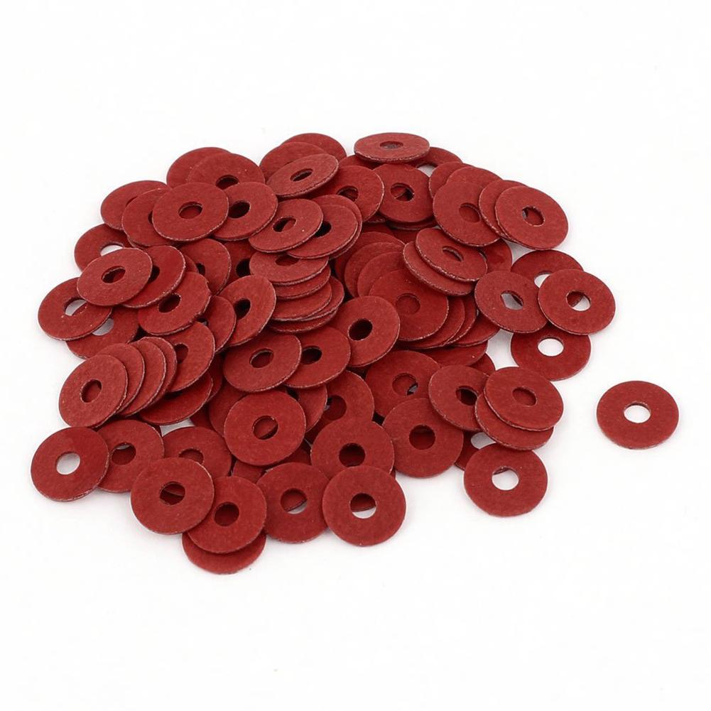 รีวิว 100Pcs 3 x 10 x 0.8mm Fiber Motherboard Insulating Washers Red