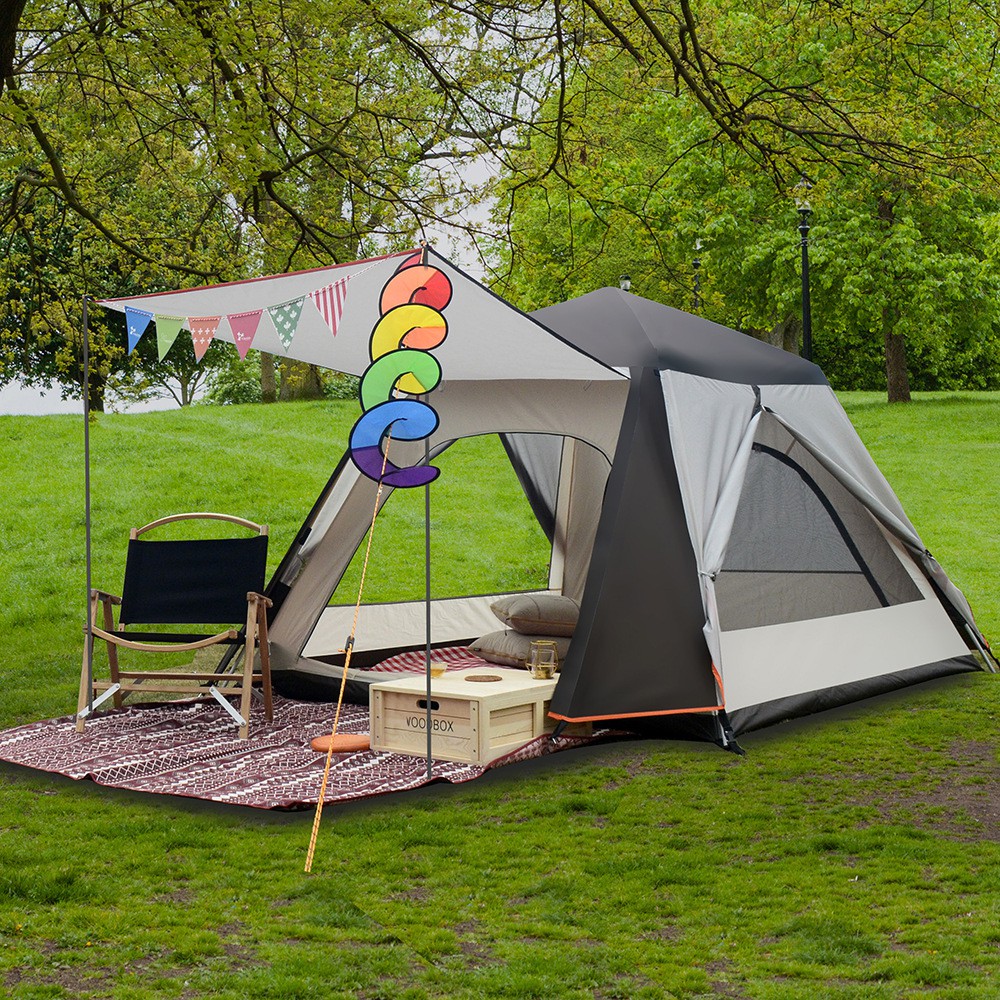 Vidalido เต็นท์ครอบครัว 3-4 คน เต็นท์อัตโนมัติ เต็นท์กันฝน เต็นท์ตั้งแคมป์ เต็นท์กลางแจ้ง เต็นท์ Automatic tent Camping Tent