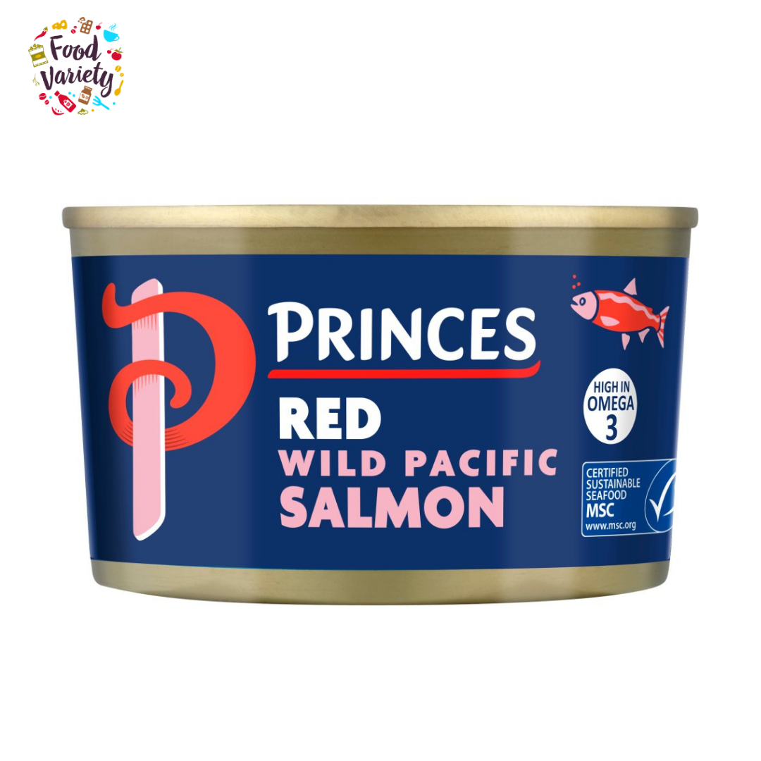 Princes Wild Pacific Red Salmon 213g ปรินซ์ ไวด์ แปซิฟิก เรด แซลมอน 213กรัม