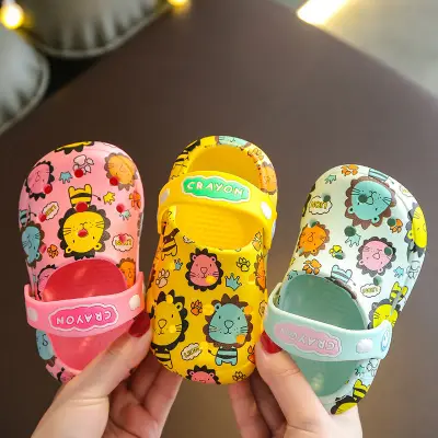 ZANRA Children's walking shoes 1-3 years old 2021 new summer non slip soft soled boys and girls' Baotou Sandal