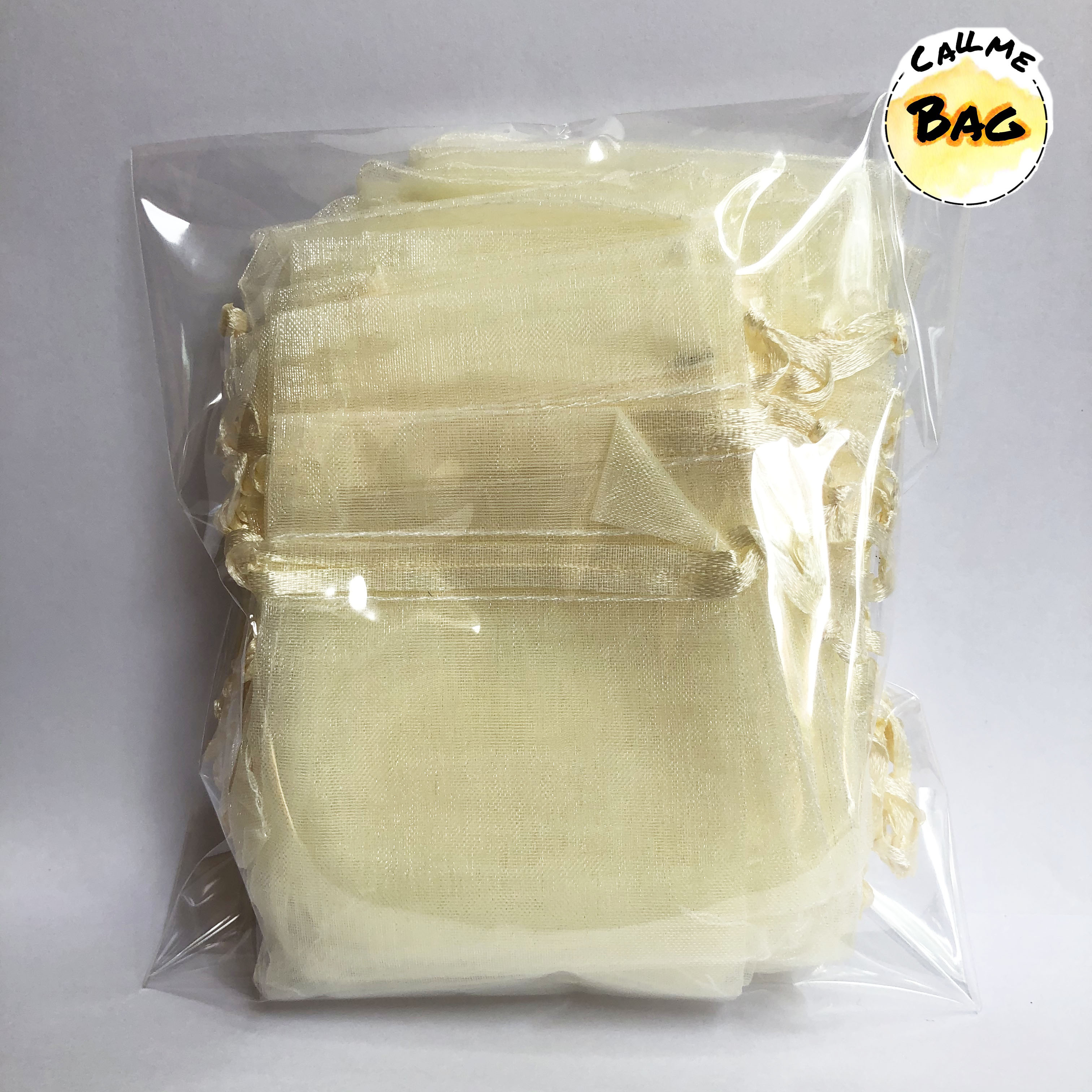 ถุงผ้าแก้ว 13x 18CM แพ็ค(50ใบ) ) gauze bag ถุงผ้า ถุงผ้าไหมแก้ว ถุงใส่ของขวัญ ถุงผ้าหูรูด ถุงใส่ของชำร่วย พร้อมส่ง