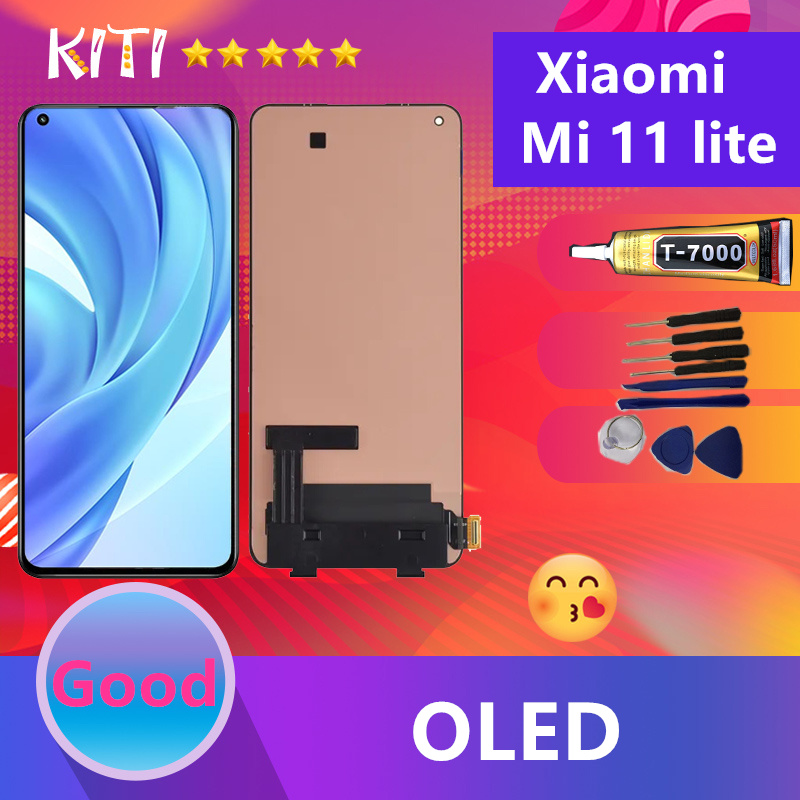 Oledจอแท้for หน้าจอ Xiaomi Mi 11 Lite Lcd Display จอทัส Xiaomi Mi 11 Lite สามารถสแกนด้วย 1241