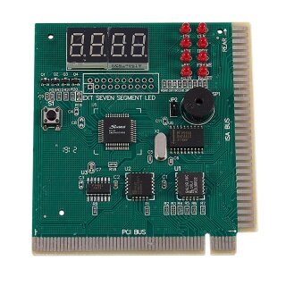 PC Motherboard Diagnostic Card 4-Digit PCI ISA POST Code Analyzer thumbnail