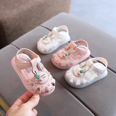 Princess Sandals 2021 New Cartoon Sandals for Girl Infant Baby Toddler Shoes 10 Months Fashion Anti-kick Soft Soles 0-1-2 Years Old