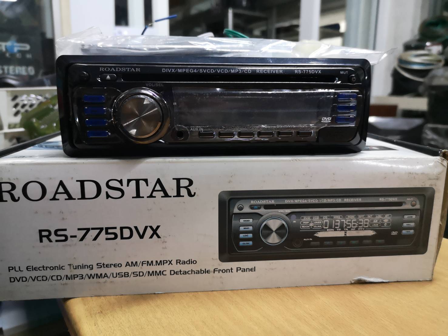 วิทยุ Roadstar RS-775DVX ครบเครื่องในตัวเดียวของใหม่ รีโมท+กล่อง+คู่มือครบ