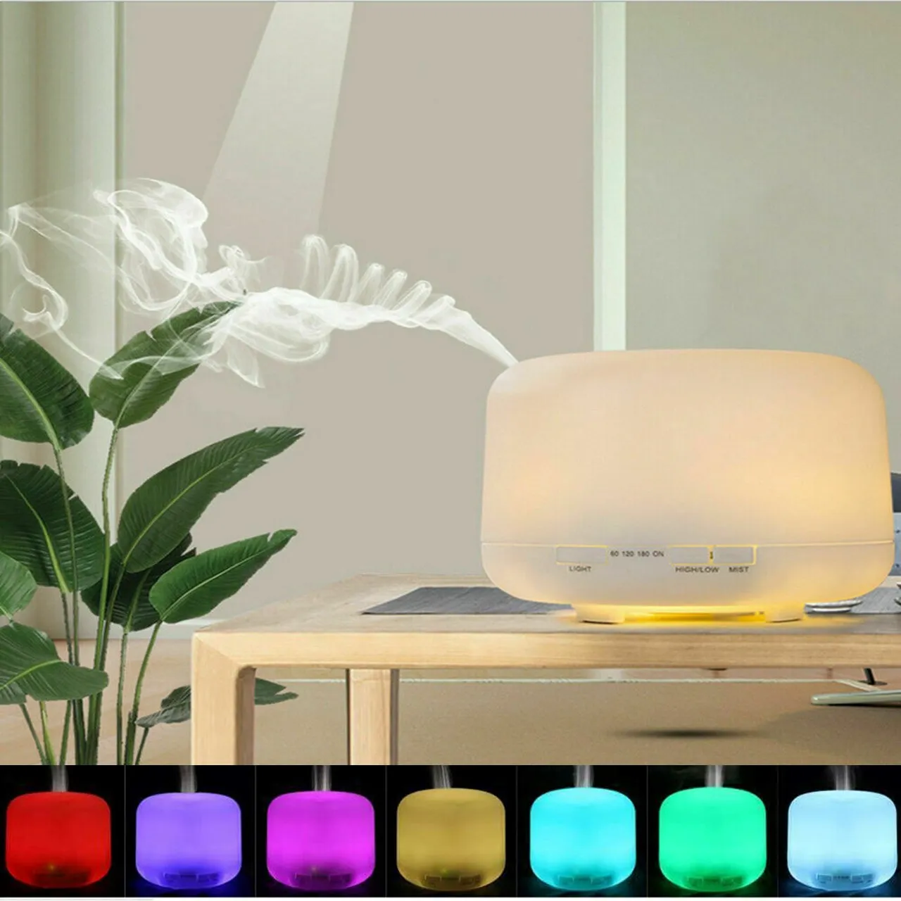 เครื่องพ่นไอน้ำ เครื่องพ่นควัน เครื่องฟอกอากาศ Humidifiers Aroma Diffuser เครื่องทำอโรม่าสปา สามารถใช้เป็นเครื่องพ่นน้ำมันหอมระเหยหรือเพิ่มความชื้นได้  ควันเยอะ หอมสดชื่น เหมาะสำหรับเป็นของขวัญและใช้งานในบ้าน