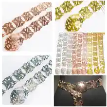 ภาพขนาดย่อของภาพหน้าปกสินค้าVintage Jewelry เข็มขัดชุดไทย เข็มขัดสีนาค เข็มขัดแฟชั่นสีทอง เข็มขัดชุดไทย สีนาคสีทองสีเงินมีสามสีให้เลือก จากร้าน Vintage jewelry บน Lazada