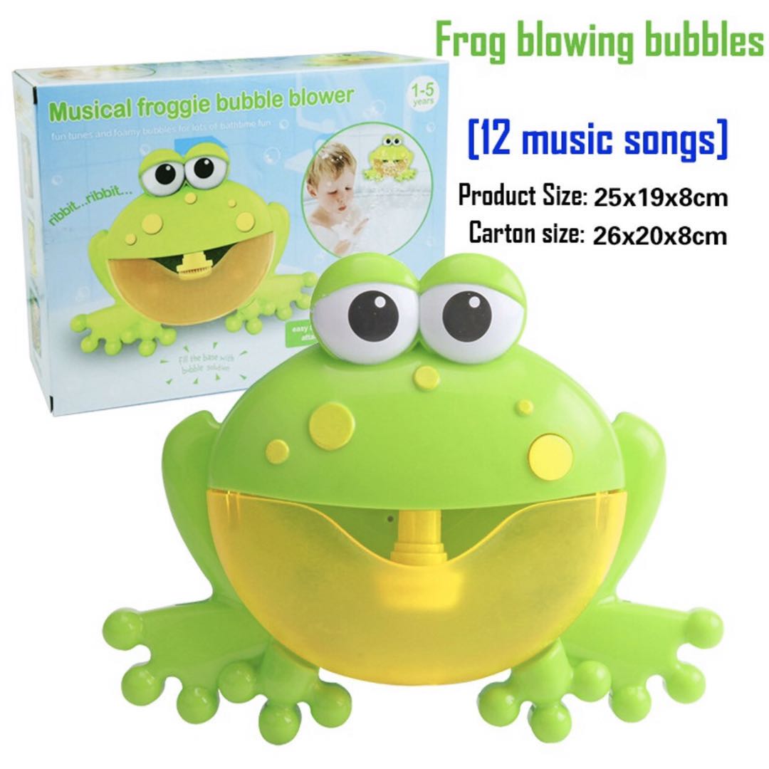 Fancytoys Shop ปูเป่าฟอง Bubble Crab ปูพ่นฟองของเล่นอาบน้ำ ปูเป่าฟองสบู่ของเล่นน้ำ กบเป่าฟอง Bubble Frog