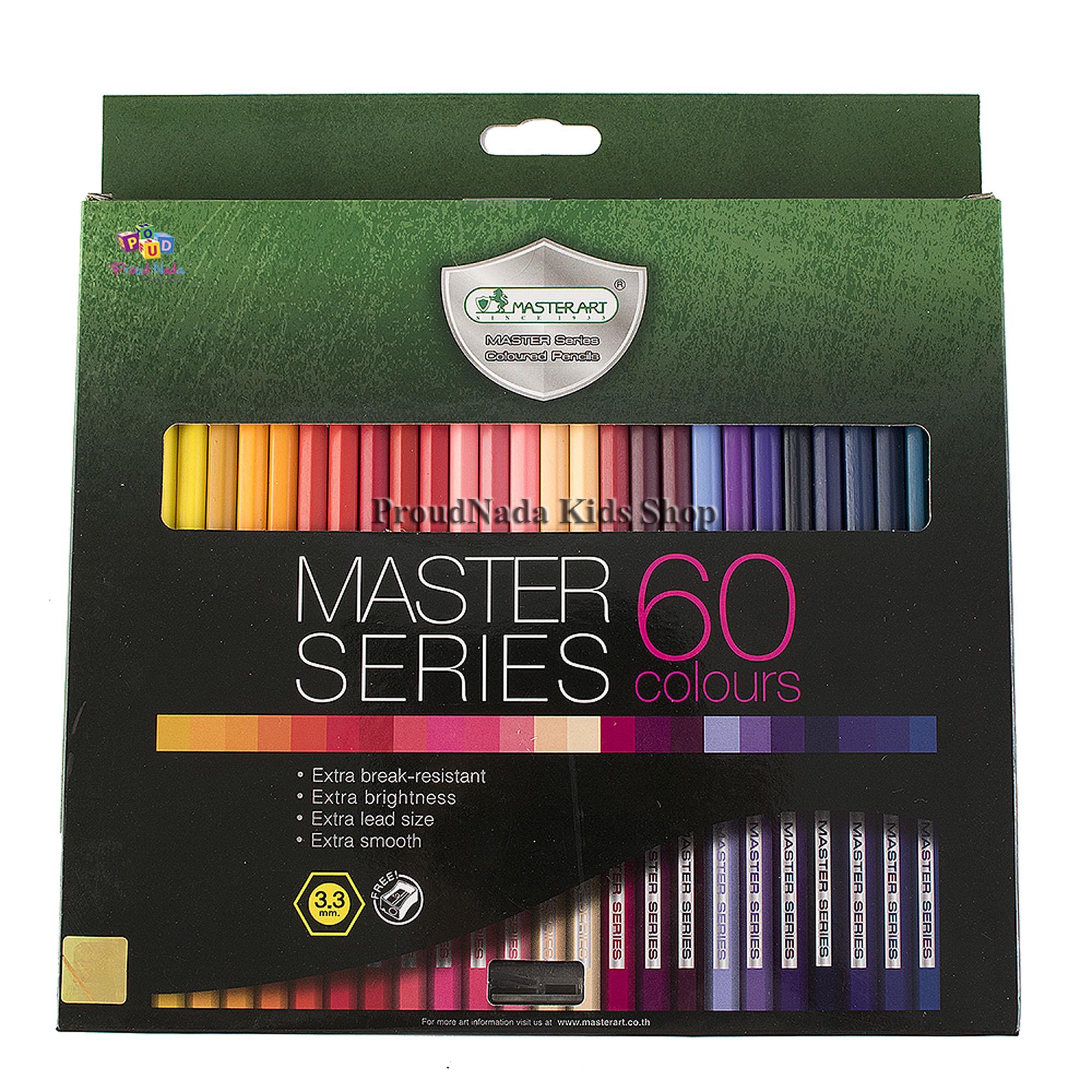 Master Art มาสเตอร์อาร์ต ดินสอสี สีไม้ 60 แท่ง 60 สี รุ่นมาสเตอร์ซีรี่ย์(MASTER SERIES)